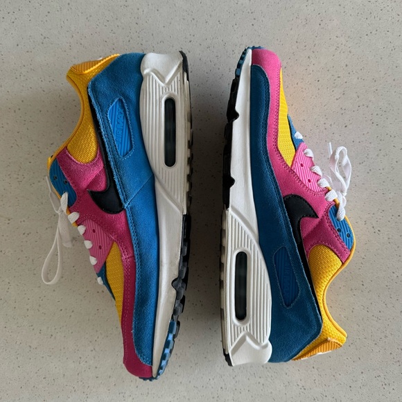 nike air max 97 pink blue yellow corduroy